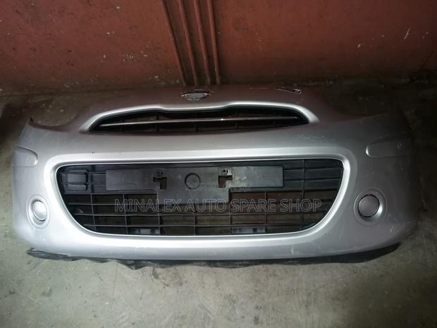 Silver Nissan March Front Bumper - thumbnail 2