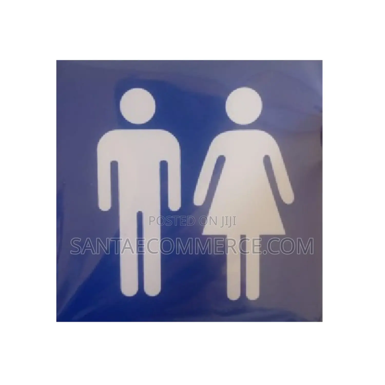 Unisex Bathroom Toilet Sign