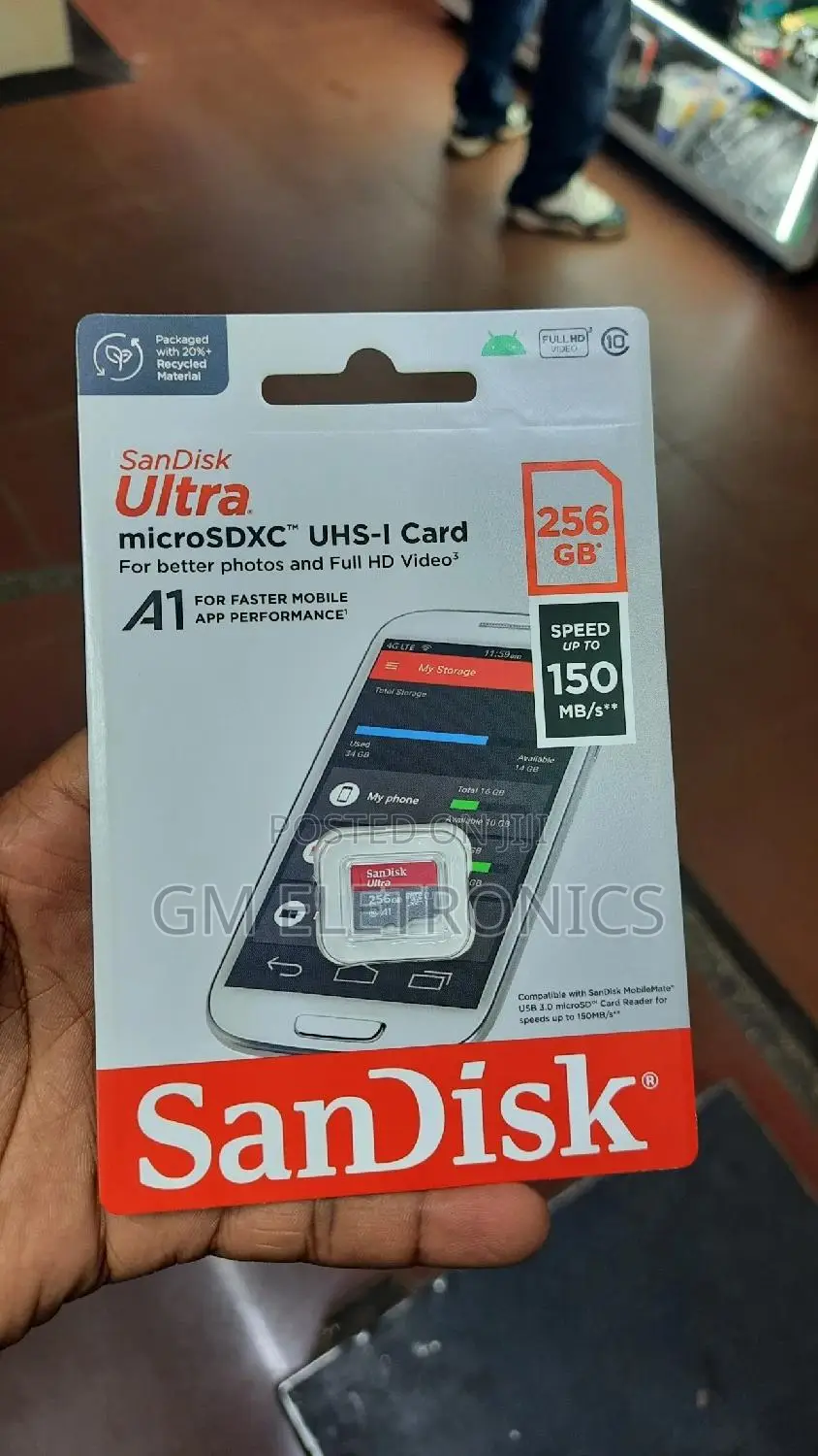 256gb Sandisk Memory Card for Smart Phones.
