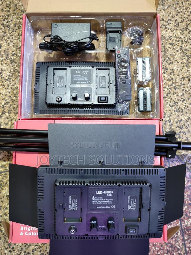 Led 800 Photo Light. Remote / Tripod Stand/ Two Batteries - thumbnail 2