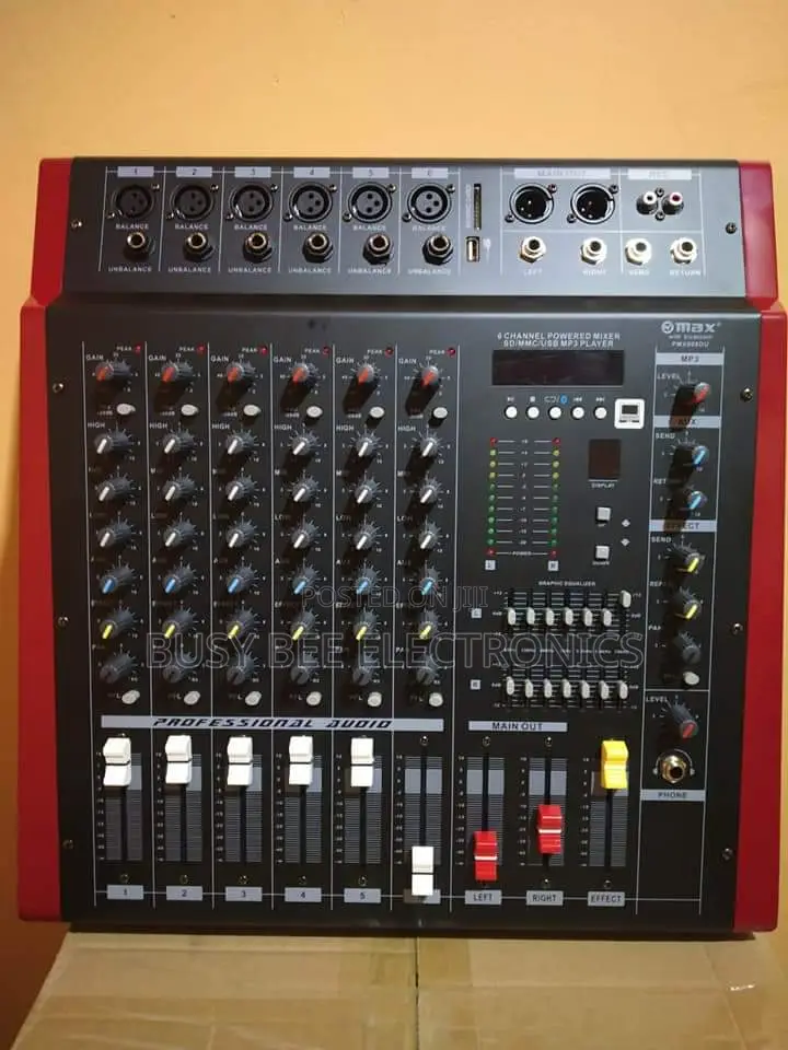 Max With Bluetooth 6channel Stereo Mixer