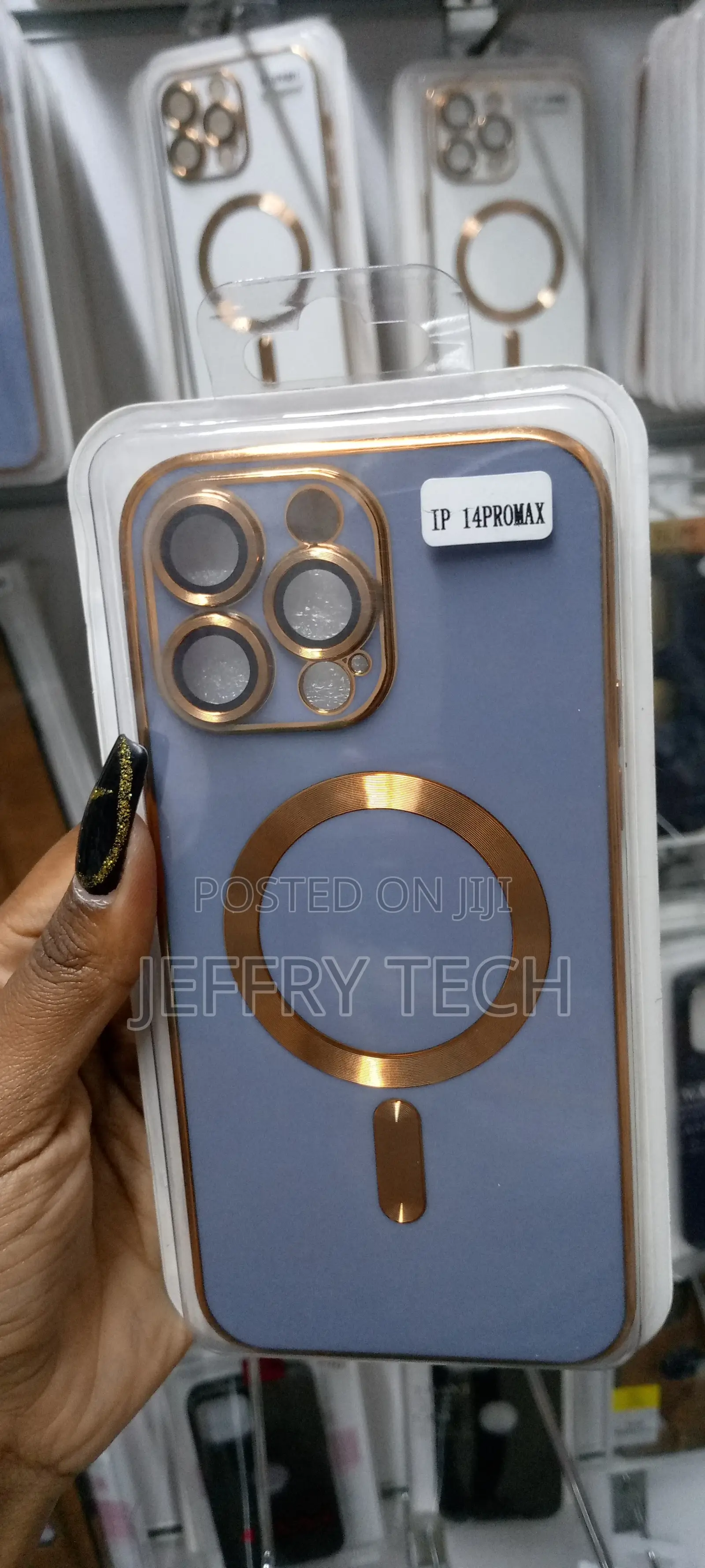 Case MAGMAT MAGSAFE for iPhone 14 PRO Max Blue Gold