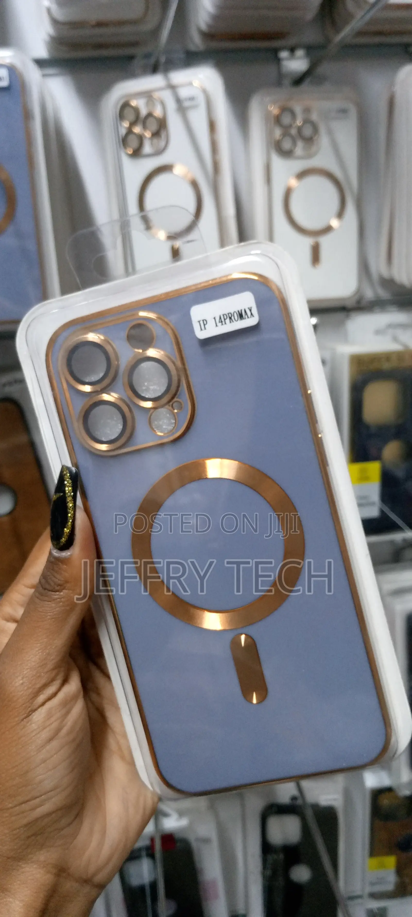 Case MAGMAT MAGSAFE for iPhone 14 PRO Max Blue Gold