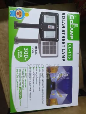 Solar Street Lamp 300watts With Metal Pole