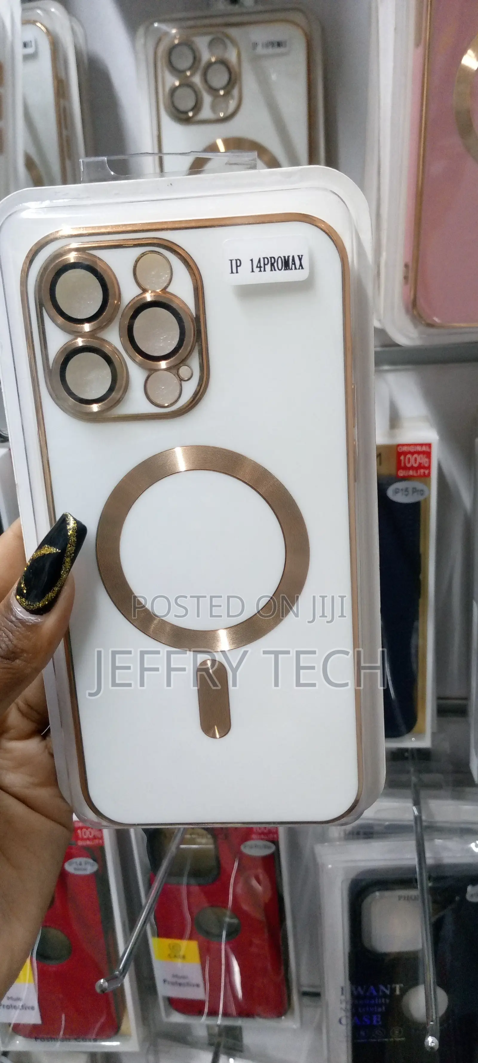 iPhone 14 Pro Max Magsafe Plating TPU Phone Case With Lens F