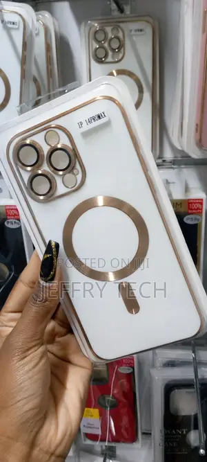 iPhone 14 Pro Max Magsafe Plating TPU Phone Case With Lens F