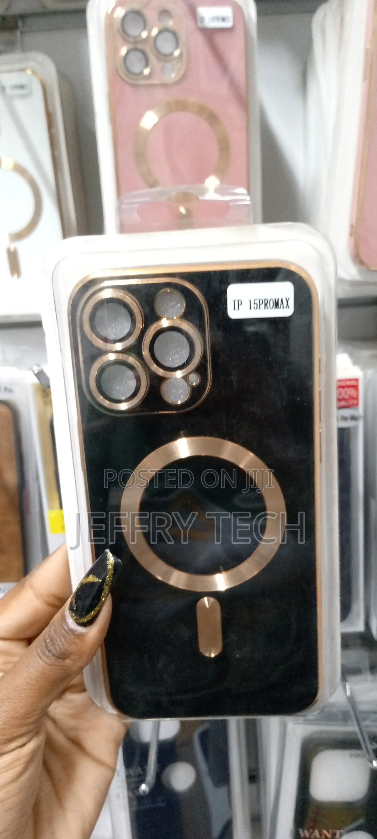 Case SHINE MAGSAFE for iPhone 15 PRO MAX Blackgold