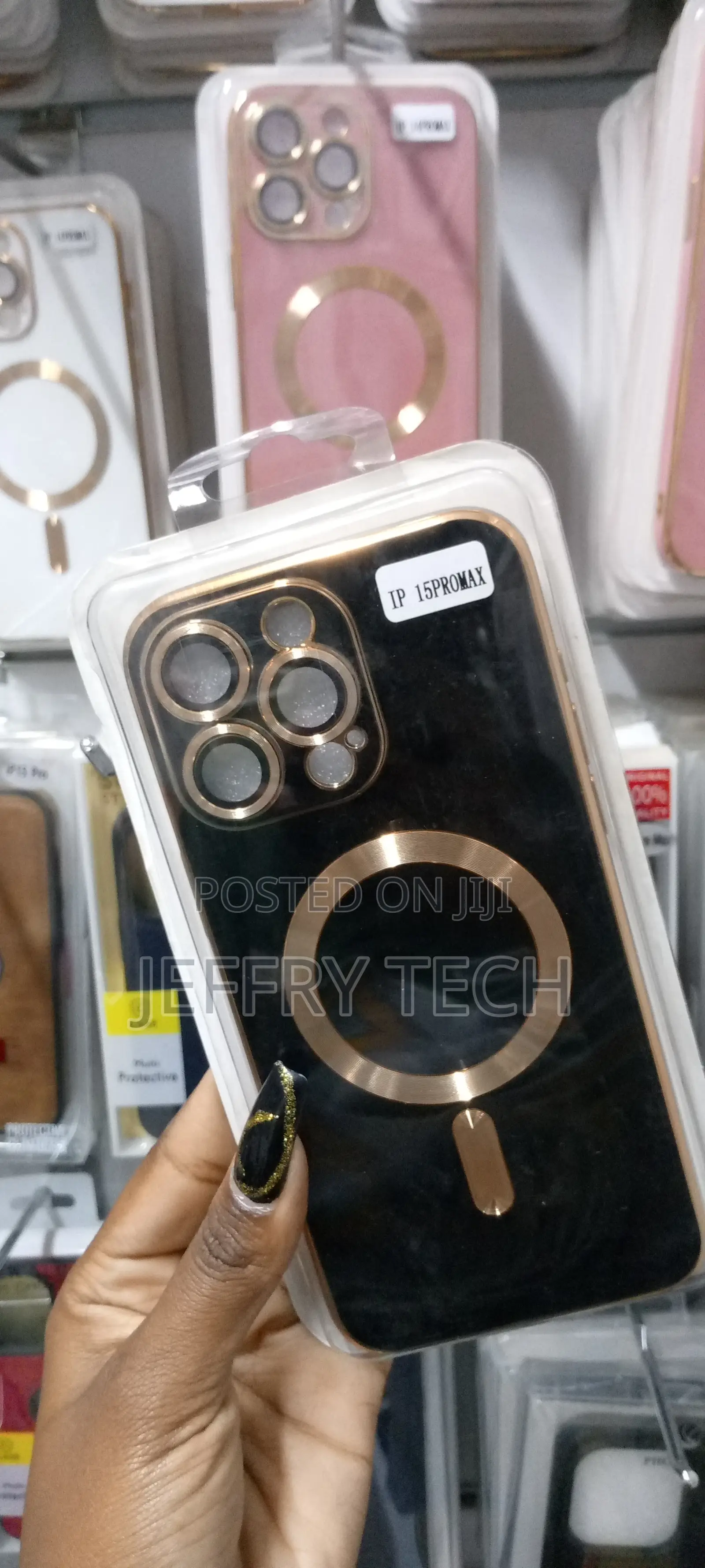 Case SHINE MAGSAFE for iPhone 15 PRO MAX Blackgold