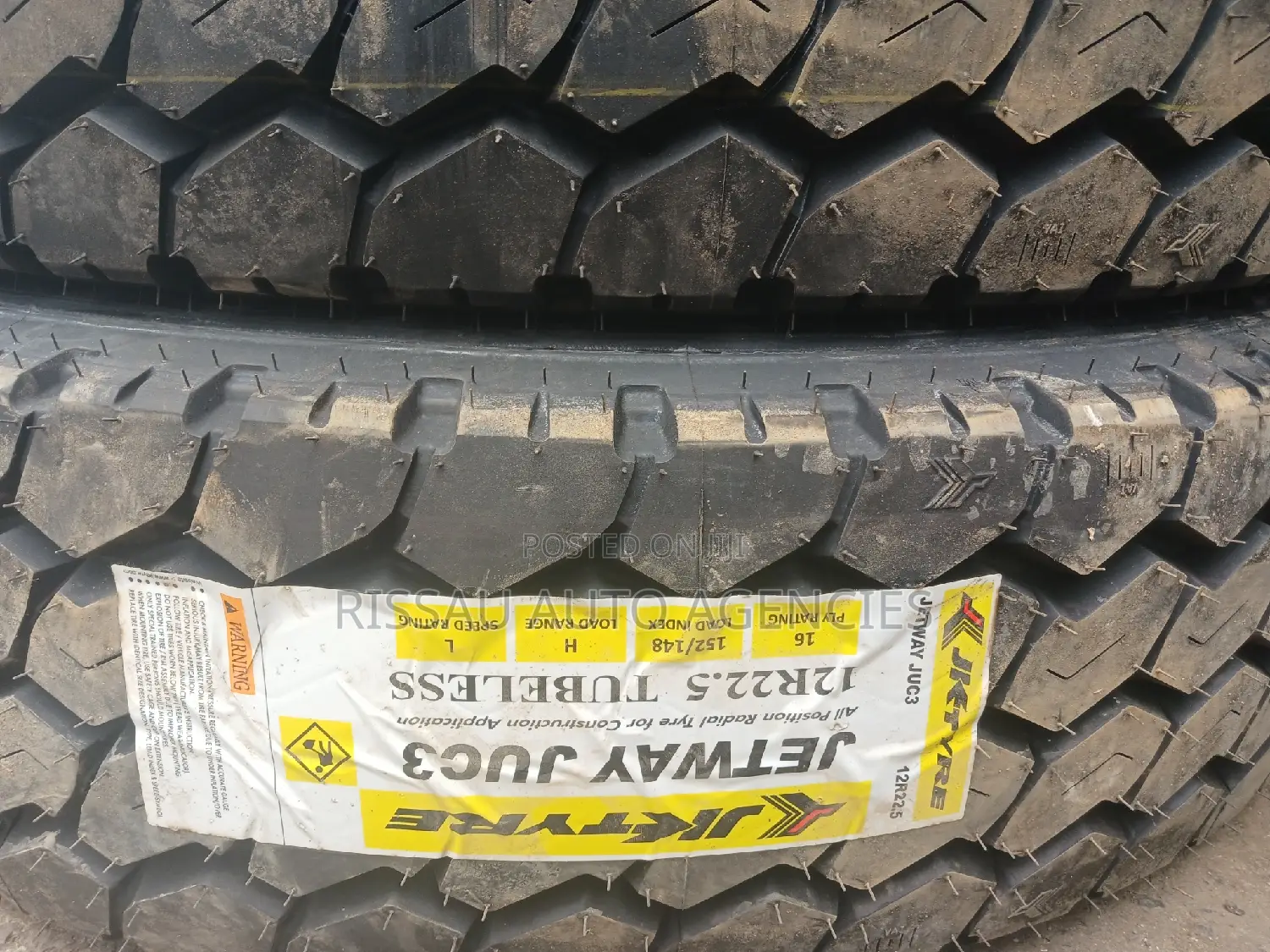 12R22.5 JK Tyres Made in India.