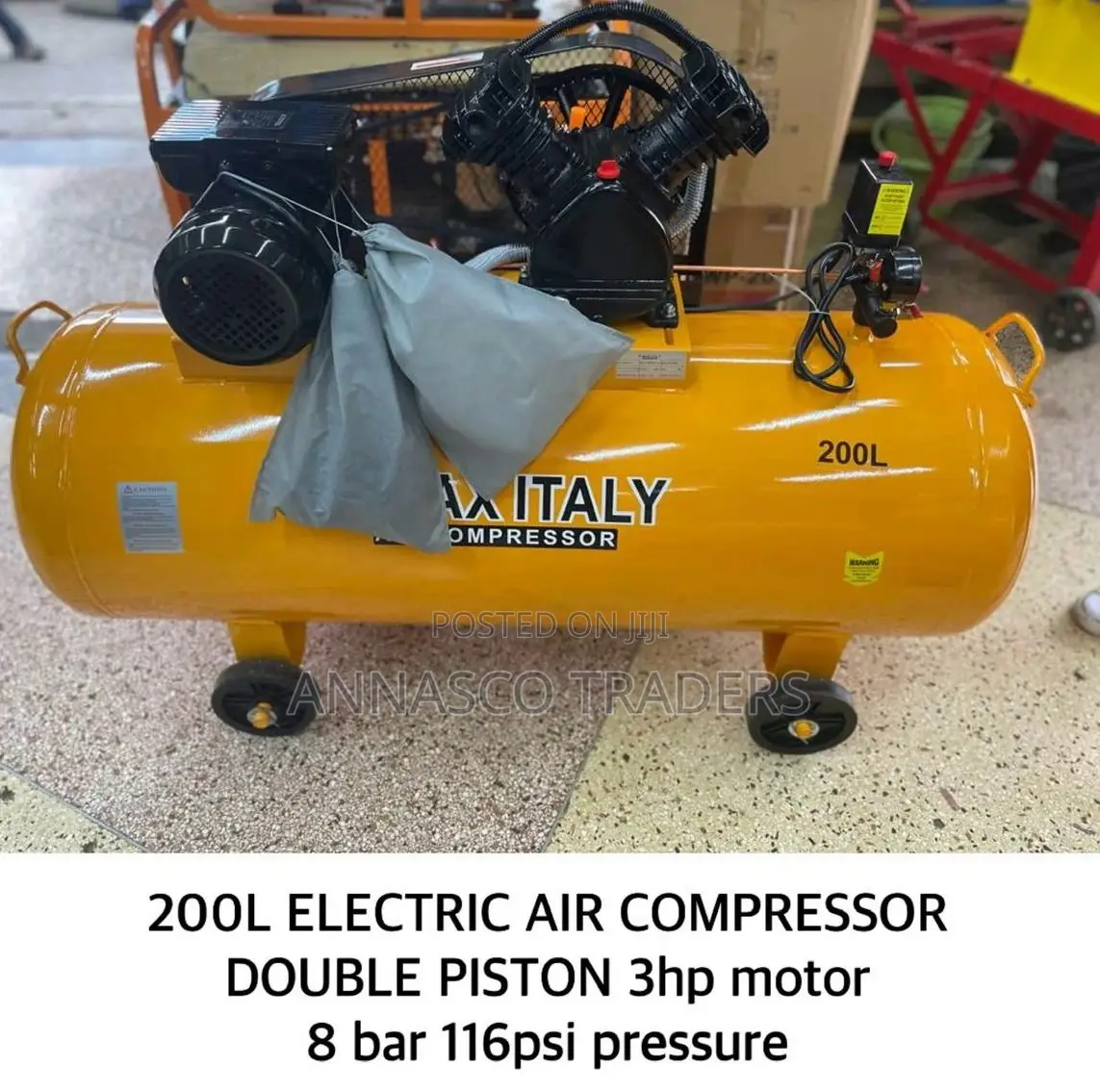 K-Max 200L Electric Air Compressor Double Piston