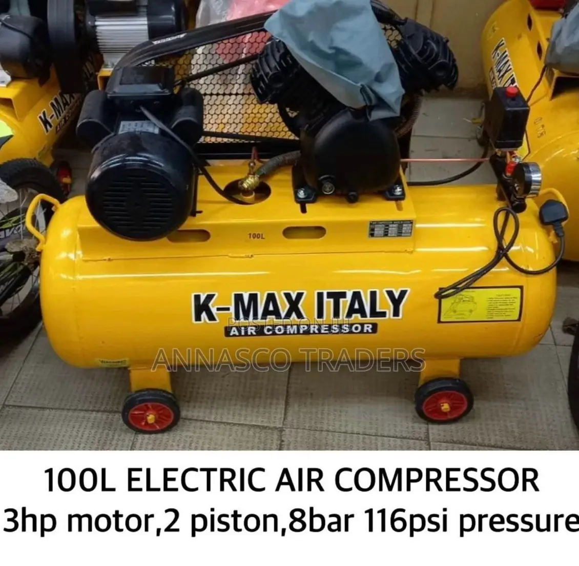 Powerful 100L K-Max Electric Air Compressor