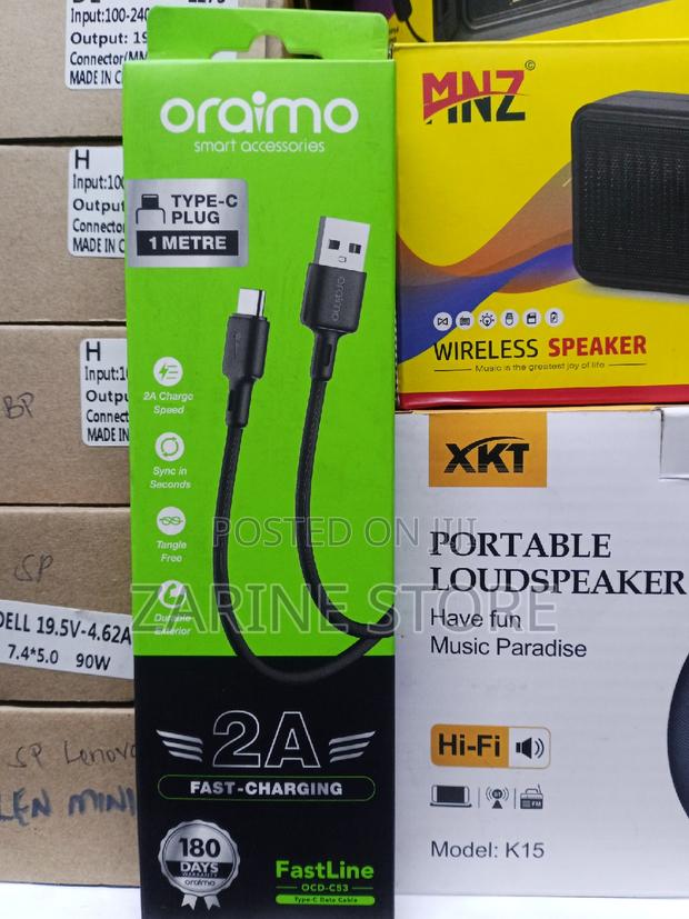 Oraimo Type C Cable 1m Long Durable - thumbnail 4