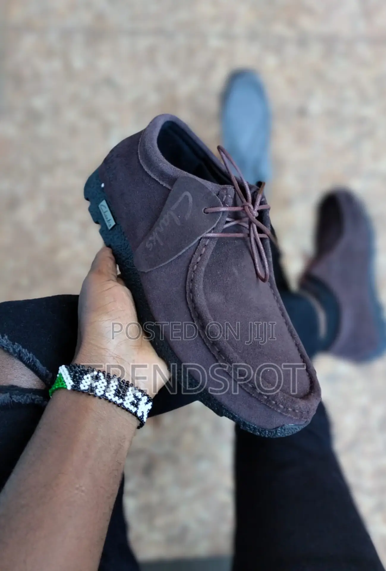 Designer Black Quality Men Clarks Wallabees