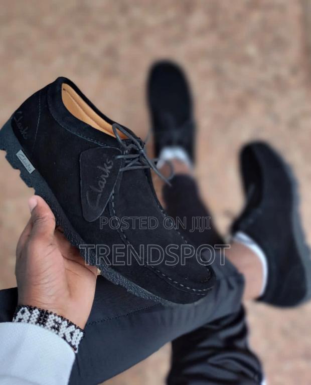 Designer Black Quality Men Clarks Wallabees