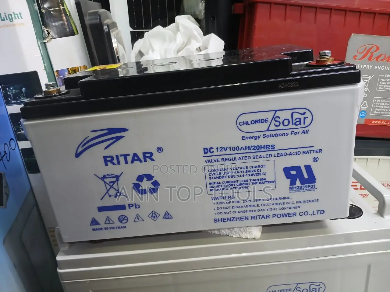 100 Ah Ritar Battery