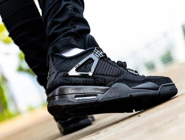 Quality Black Jordan 4s - main view