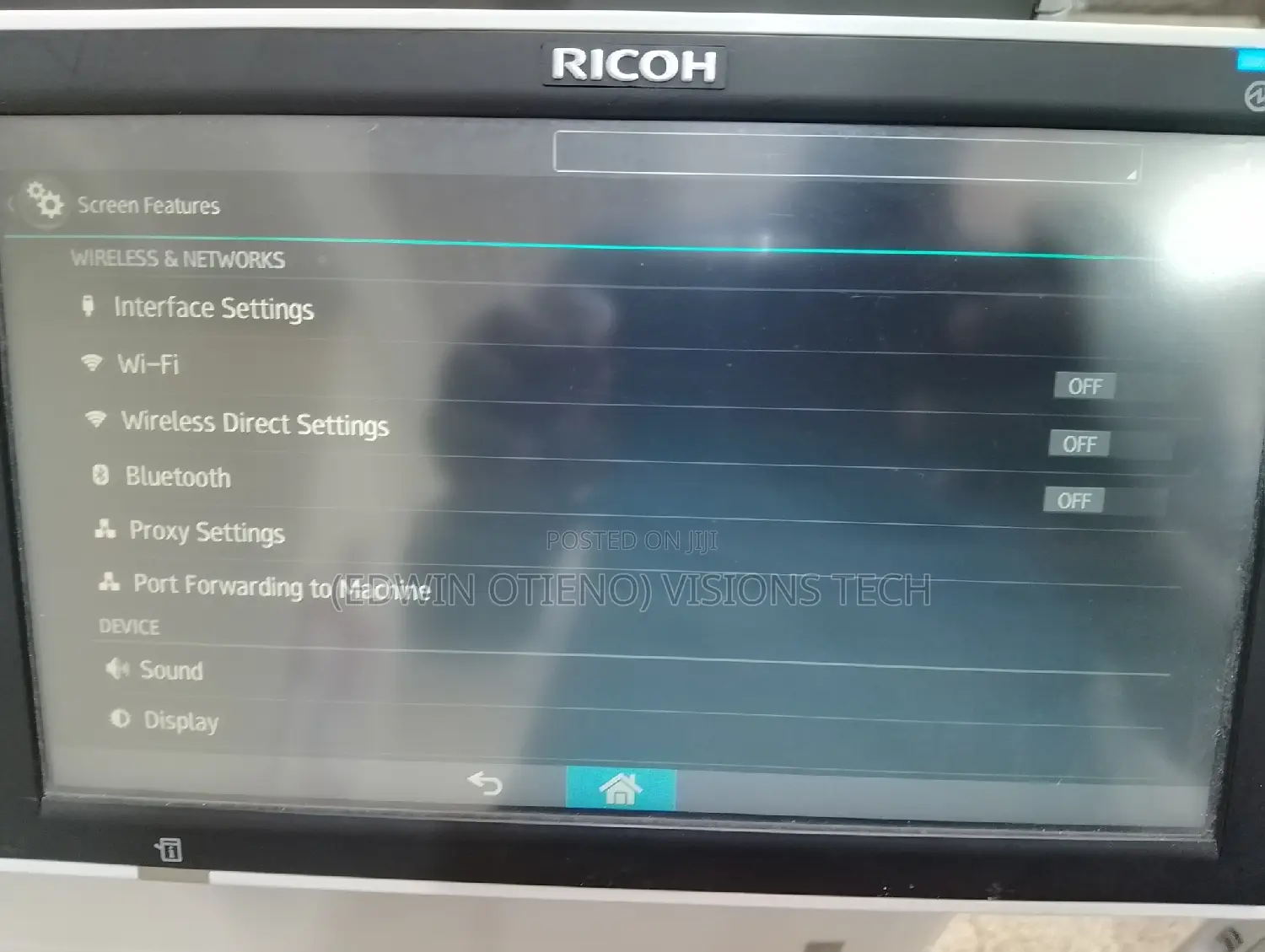 Mpc307 Colored Wifi Printer/Scanner/Copier