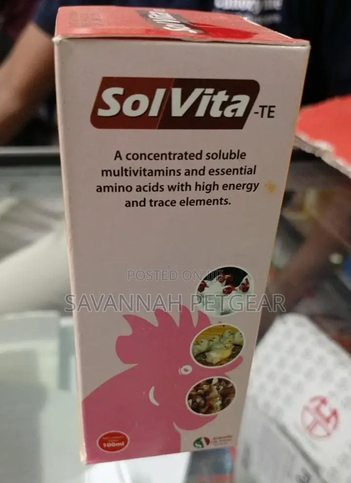 Solvita Multivitamins for Domestic Birds and Poultry - 100ml