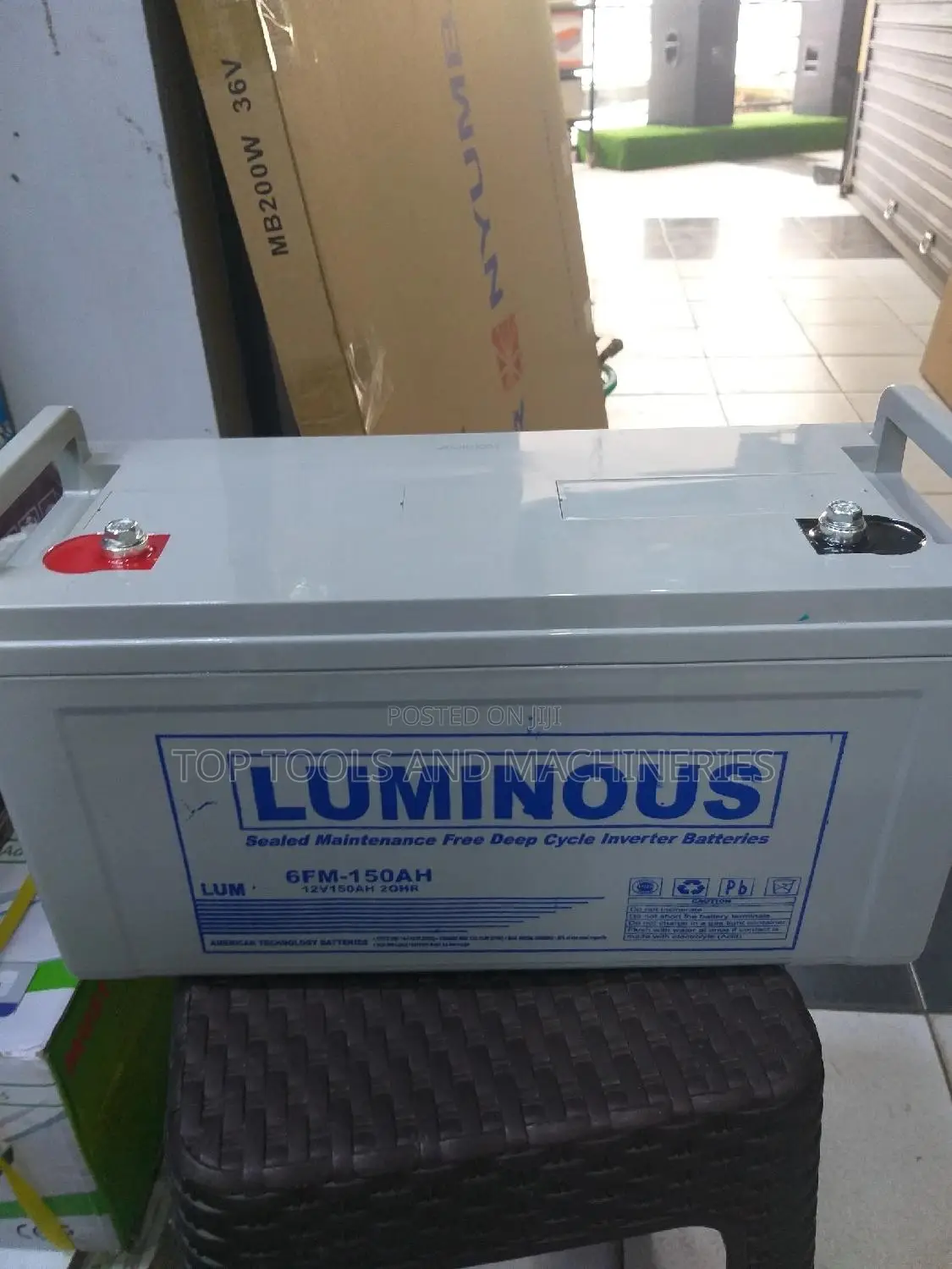 Luminous 12v150ah/20hrs Maintenance Free Solar Battery