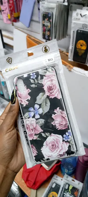 Red Flowers Hybrid With Design Case for iPhone Xs Max