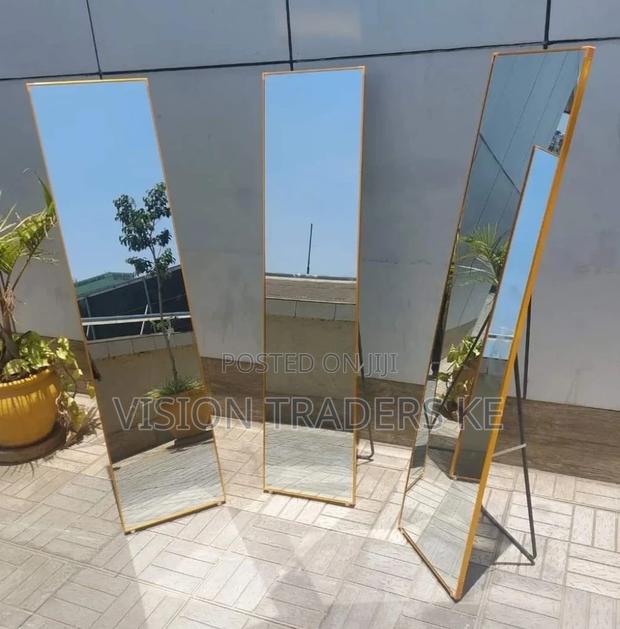 Portable Dressing Mirror a-37 Slim Golden - main view