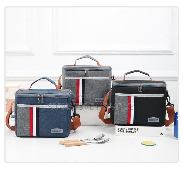 Denim- Oxford Insulated Lunch Bag