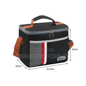 Denim- Oxford Insulated Lunch Bag