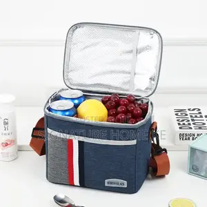 Denim- Oxford Insulated Lunch Bag