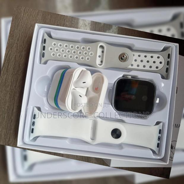 2 in 1 Strap Smart Watch With Free Earpods - thumbnail 2