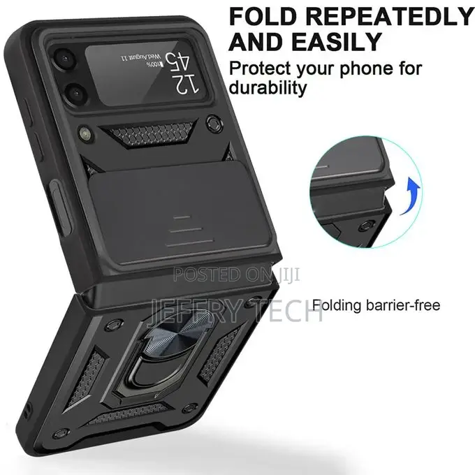 Protective Cover for Samsung Galaxy Z Flip3 5g-Black