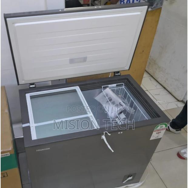 Hisense 189L Chest Freezer FC-250SH Black Glass Door - main view