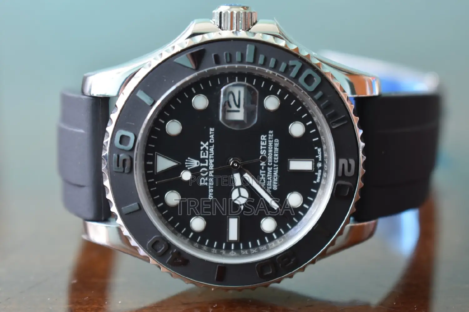 Rolex Yacht Master Stainless Steel and Black