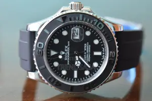 Rolex Yacht Master Stainless Steel and Black