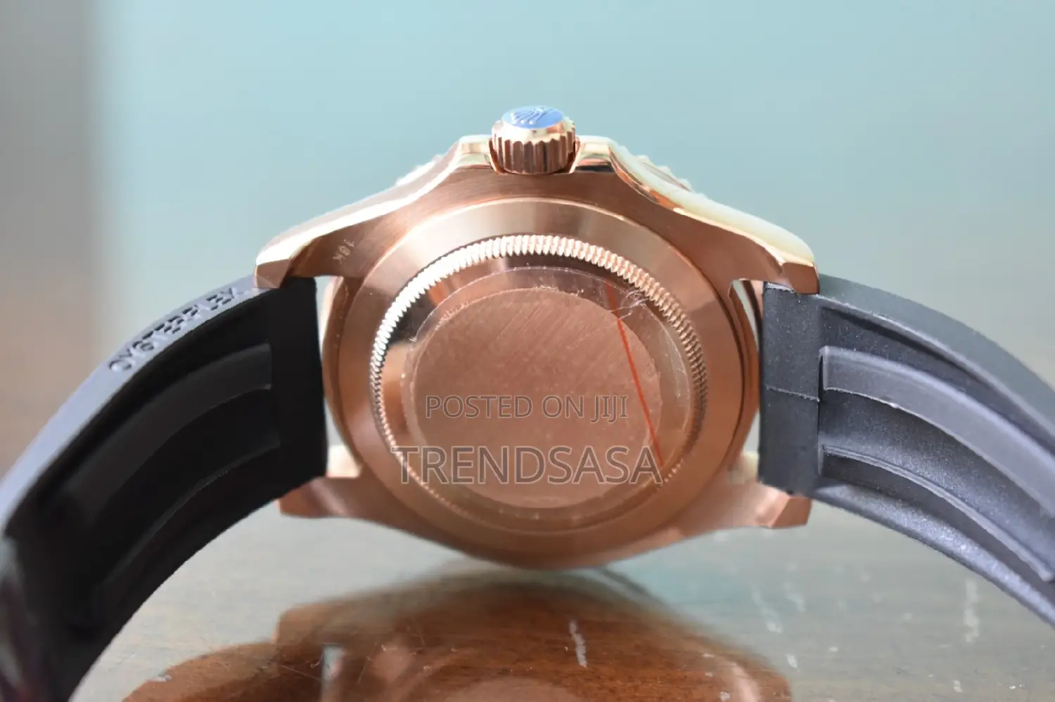 Rolex Yacht Master Rose Gold and Yellow Gold Rubber Straps