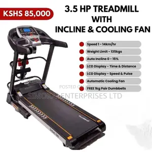 3.5HP Treadmill With Incline Cooling System