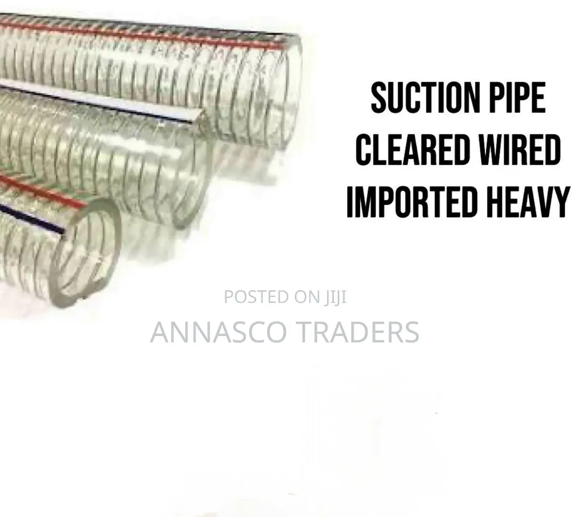 Heavy Duty Suction Pipe Clear Wired 3"*30M
