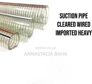 Heavy Duty Suction Pipe Clear Wired 3"*30M - thumbnail 2