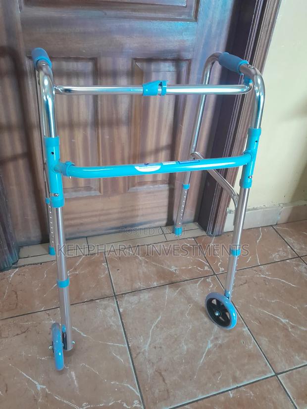 Walking Frame With Wheels; Adjustable Foldable - main view
