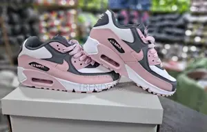 Airmax 90nike Air Max 90 - Grey/Pink Sneakers