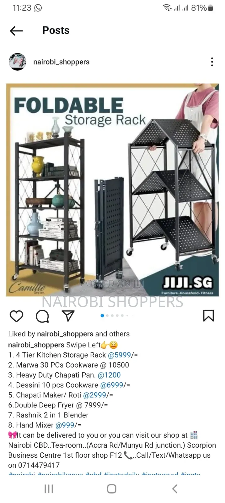 5 Tier Kitchen Storage Rack /Kitchen Organizer