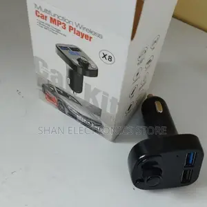 Car Bluetooth Handsfree New Aux Fm Modulator-Dual Usb Port