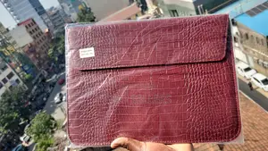 Handmade Crocodile Print Leather Sleeve