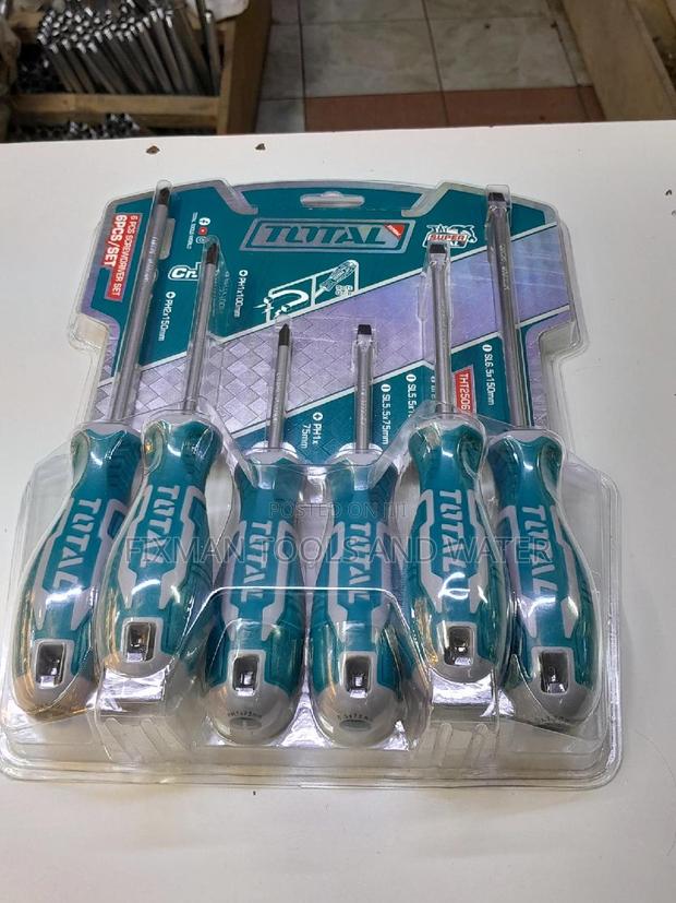 Chrome Screw Driver Set 6pcs Strong - main view