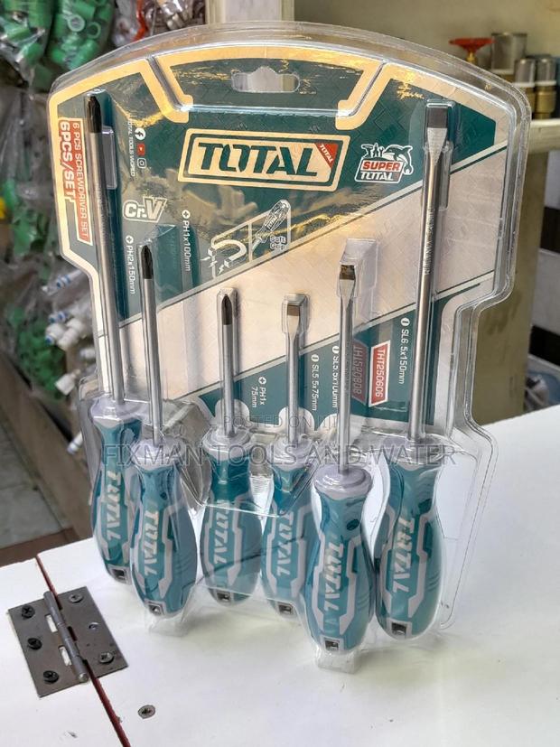 Chrome Screw Driver Set 6pcs Strong - thumbnail 2