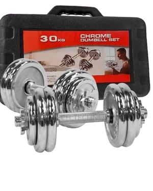 Dumbell 30kg Chrome Dumbells ,Dumbell - thumbnail 2