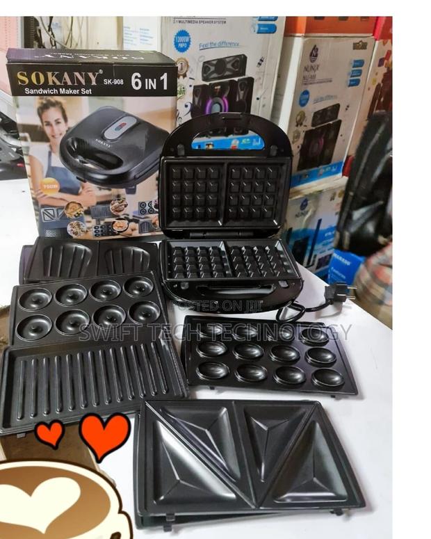 Sandwich Maker 6 in 1 Sandwich Maker Sokany