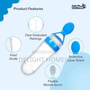 Silicone Baby Feeding Bottle With Spoon Tip - thumbnail 2