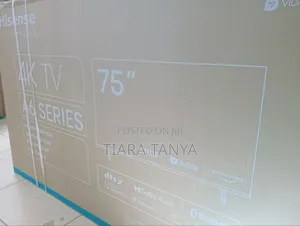Hisense 75'' Frameless Ultra HD Smart Tv, Netflix- 75A6