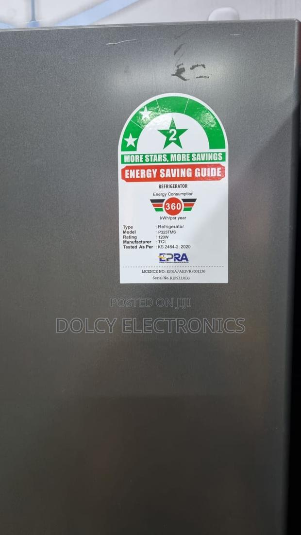 TCL P323TMS 280L Double Door Fridge-Frost Free