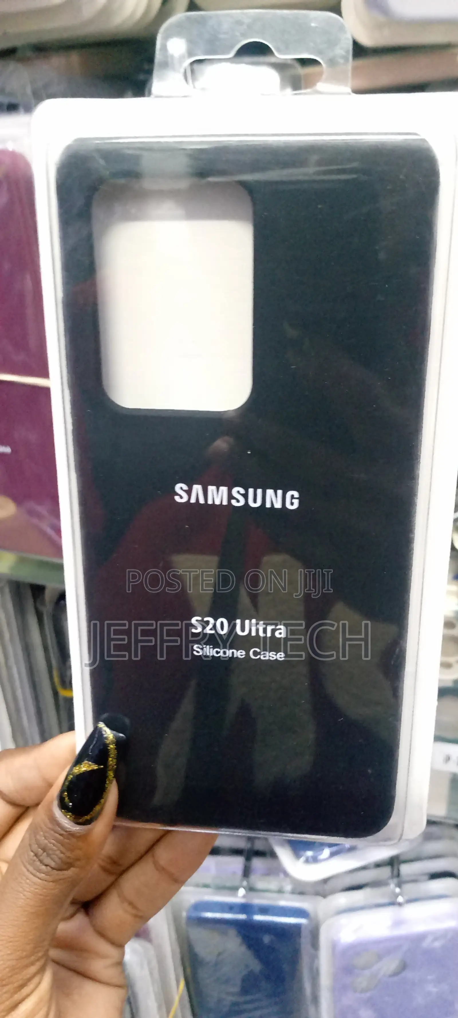 Silicon Samsung S20 Ultra Black Back Cover